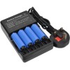 4x 18500 Battery Top Button Li-ion Rechargeable 3.7V